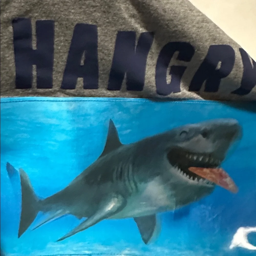 Carter's Gray Long Sleeve Shark Tee